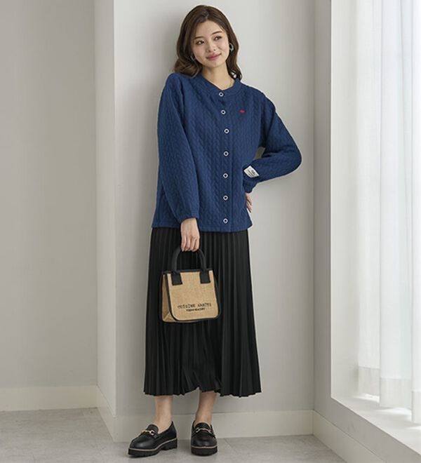 BELLUNA（ベルーナ）の「【ＰＯＬＯ　ＢＣＳ】ジャカード素材カーディガン（その他カーディガン）」｜詳細画像