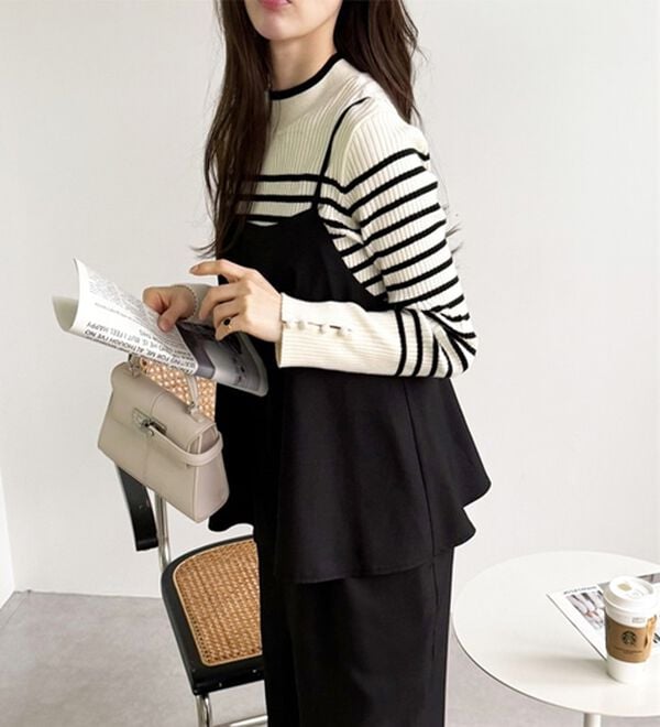 GeeRA（ジーラ）の「セットアップ風キャミソールサロペット（オールインワン）」｜詳細画像