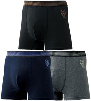 「【３枚組】＜モアナイト＞鉄壁設計！吸水ボクサーパンツ（メンズボクサーパンツ）」｜無地3枚組