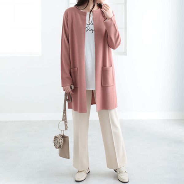 BELLUNA（ベルーナ）の「嬉しい機能付！ミラノリブカーディガン（ニットカーディガン）」｜詳細画像