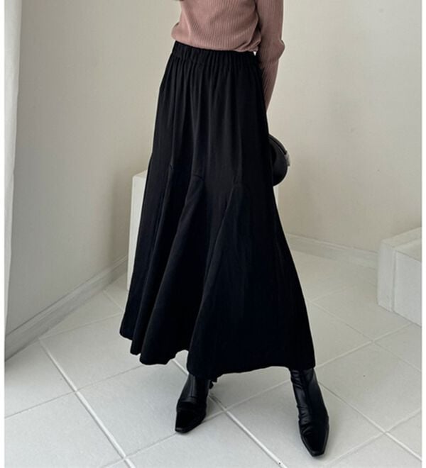 GeeRA（ジーラ）の「切替フレアーロングスカート（ロングスカート）」｜詳細画像