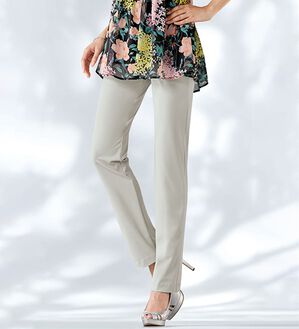 BELLUNA（ベルーナ）の「日本製ハイテンションストレートパンツ（フルレングスパンツ）」｜詳細画像