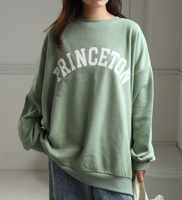 A HAPPY MARILYN（アハッピーマリリン）の「【Ｌ～８Ｌ】【ハピぽか裏起毛】２デザインから選べるロゴトレーナー 毛玉になりにくい（トレーナー・スウェット）」｜詳細画像