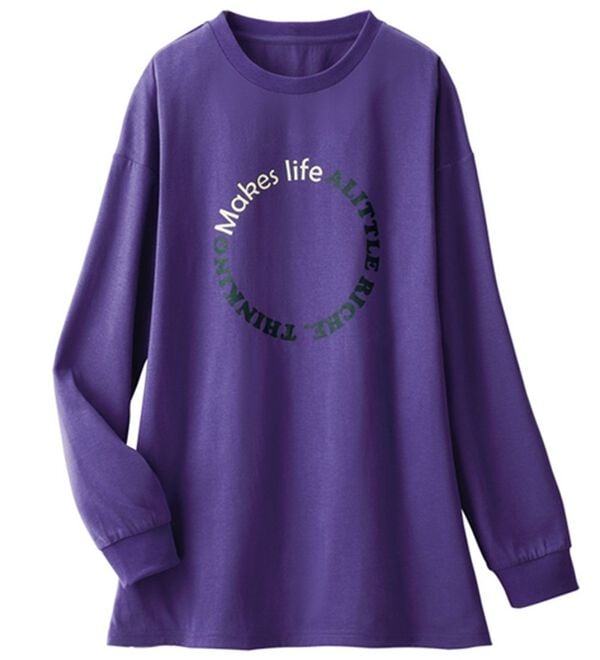 ルフラン（ルフラン）の「【４色組】ミニマル英字プルオーバー（カットソー）」｜詳細画像