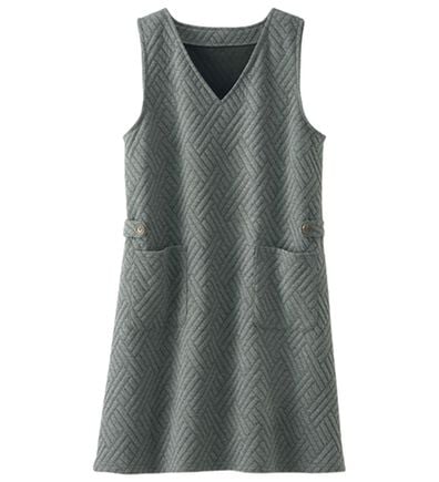 BELLUNA（ベルーナ）の「キルト柄ジャンパードレス（ジャンパースカート）」