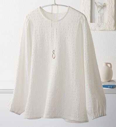 BELLUNA（ベルーナ）の「ふくれジャカードパフブラウス（ブラウス）」