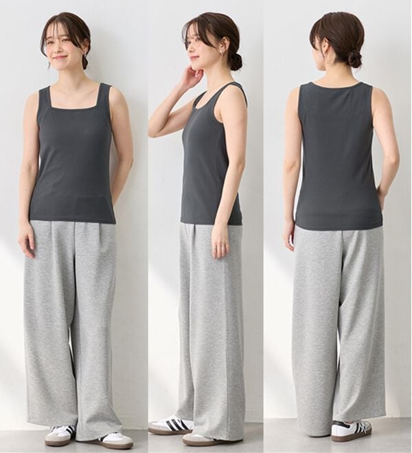 Viola e Viola（ヴィオラ エ ヴィオラ）の「保冷剤ポケット付スクエアタンクトップ（タンクトップ・キャミソール）」｜詳細画像