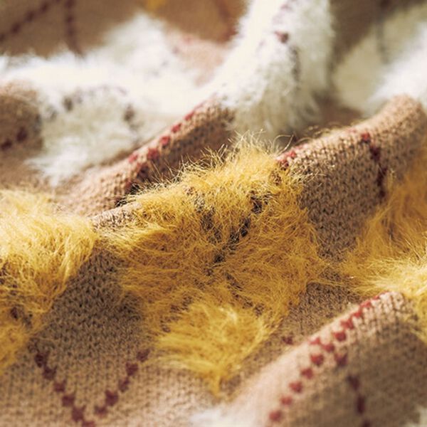 BELLUNA（ベルーナ）の「ふんわりアーガイル柄カーディガン（ニットカーディガン）」｜詳細画像