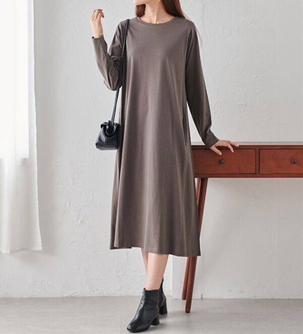 選べる2丈】＜BC＞ポケット付マキシワンピース - ベルーナ