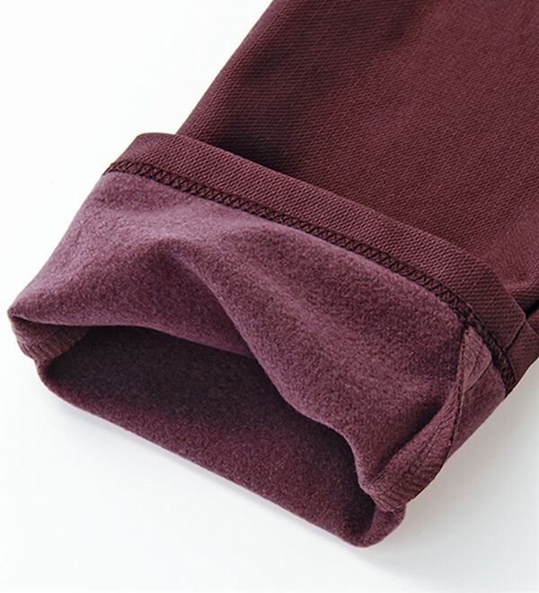 VINNO（ヴィノ）の「＜日本製＞美のフィット裏起毛サーモパンツ（ストレート）（フルレングスパンツ）」｜詳細画像