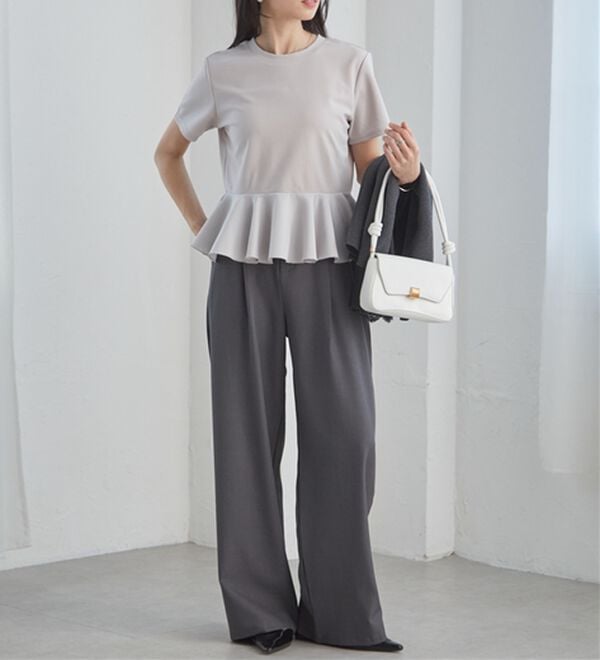 RANAN（ラナン）の「イレヘムペプラムTシャツ（カットソー）」｜詳細画像