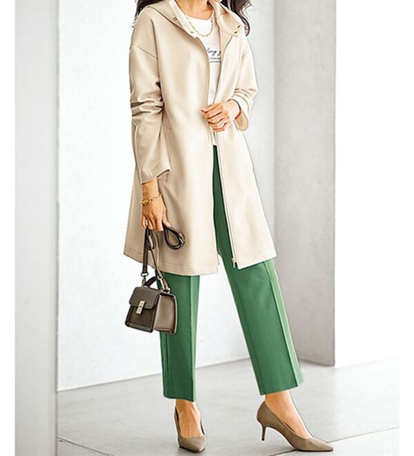 BELLUNA（ベルーナ）の「衿デザインロング丈パーカー（パーカー）」｜詳細画像