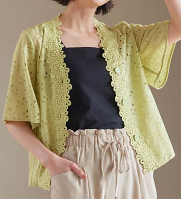 RANAN（ラナン）の「レースコンビブラウス（ブラウス）」｜詳細画像