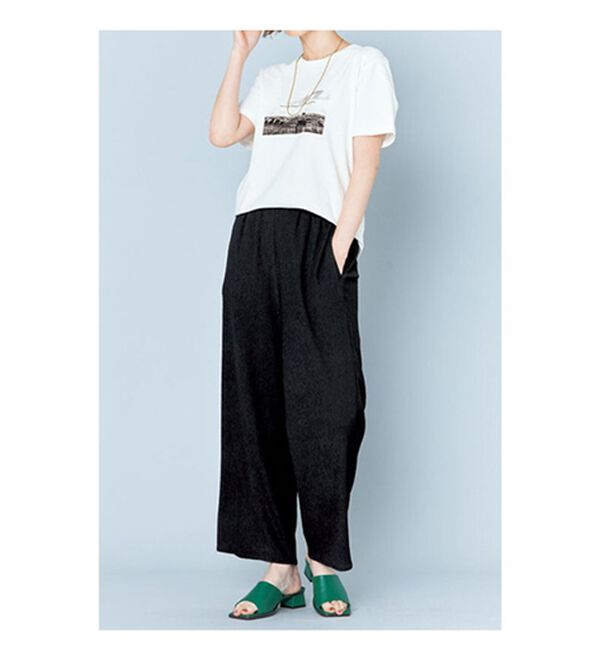 VINNO（ヴィノ）の「ストレッチ素材・楊柳セットアップ（セットアップ）」｜詳細画像