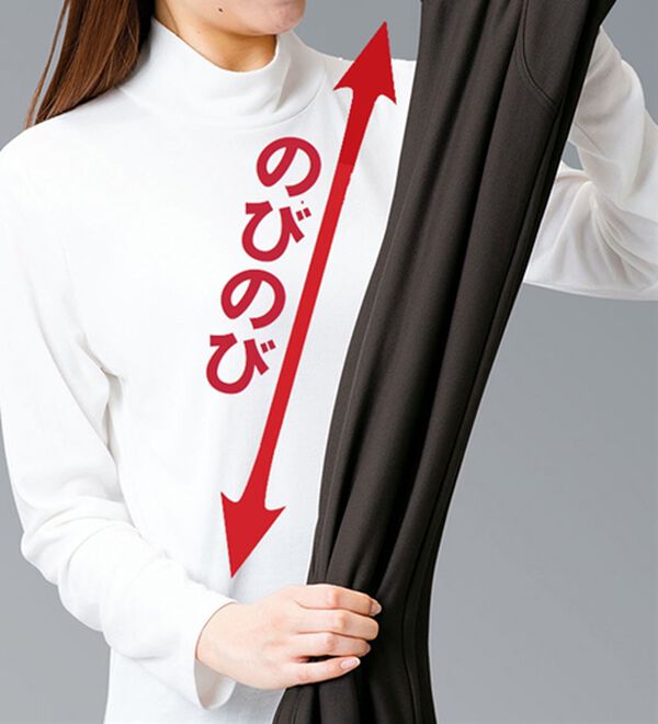 ルフラン（ルフラン）の「【４本組】日本製汚れもはじく。ハイテンションパンツ（フルレングスパンツ）」｜詳細画像