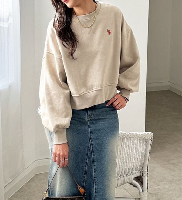 GeeRA（ジーラ）の「【Ｕ．Ｓ．ＰＯＬＯ　ＡＳＳＮ】ショートスウェット（トレーナー・スウェット）」｜詳細画像