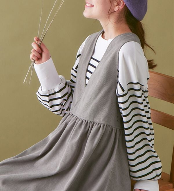 Nanala コーデュロイスカート/ベージュ2枚セット M.S ベージュ 2WAYストレッチスーツ タイトスカート ベージュ