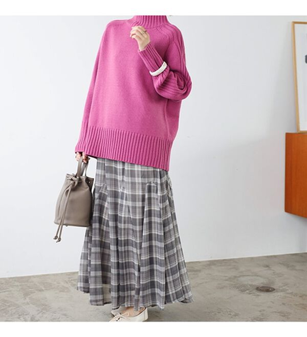 GeeRA（ジーラ）の「切替フレアーロングスカート（ロングスカート）」｜詳細画像