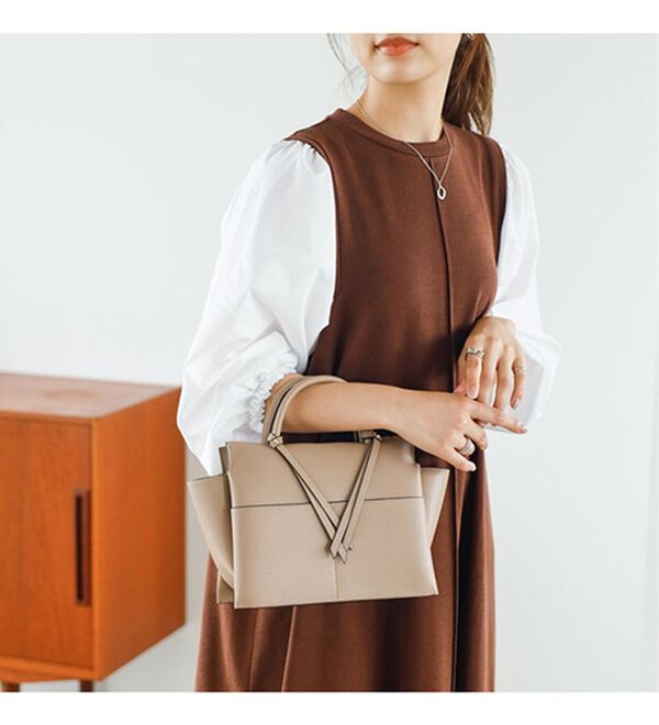 GeeRA（ジーラ）の「袖異素材カットソーワンピース（カットソーワンピース）」｜詳細画像