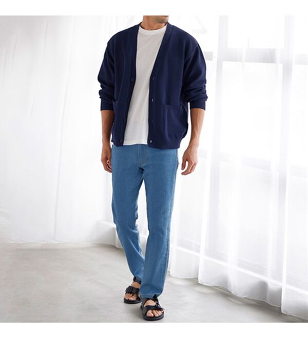 「涼感・軽量サマーカーディガン（メンズカーディガン）」｜詳細画像