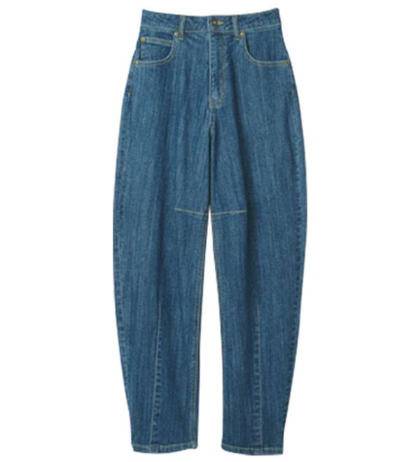 RANAN（ラナン）の「きれい見え麻入りカーブデニム（フルレングスパンツ）」｜詳細画像