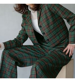 RANAN（ラナン）の「レトロタータンチェック柄セットアップ（パンツスーツ）」｜詳細画像