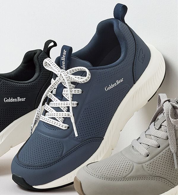 ルフラン（ルフラン）の「ゴールデンベア　４Ｅ防水スニーカー（スニーカー）」｜ネイビー