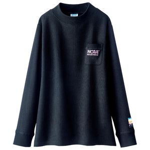 BELLUNA（ベルーナ）の「＜ＮＣＡＡ＞裏起毛ワッフルプルオーバー（カットソー）」｜ネイビー