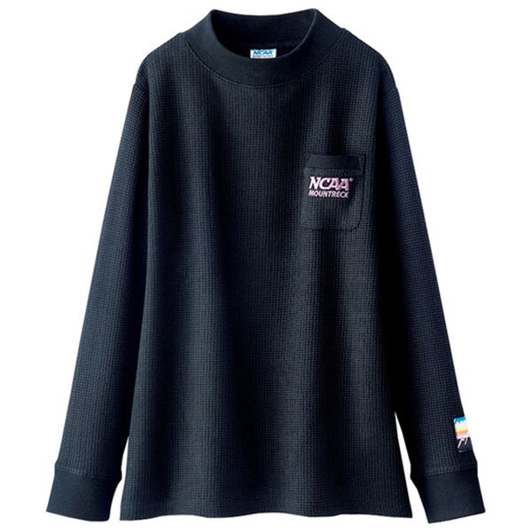 BELLUNA（ベルーナ）の「＜ＮＣＡＡ＞裏起毛ワッフルプルオーバー（カットソー）」｜ネイビー