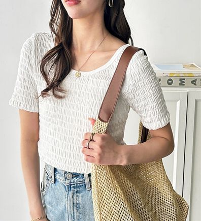 GeeRA（ジーラ）の「バレエネックシャーリングカットソー（カットソー）」