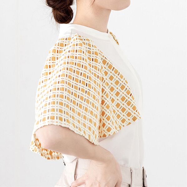 RANAN（ラナン）の「異素材スリーブブラウス（ブラウス）」｜詳細画像