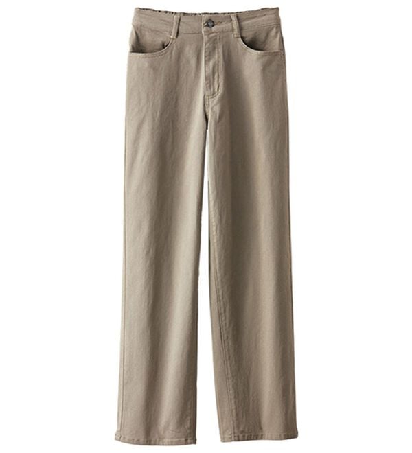 BELLUNA（ベルーナ）の「太すぎなくて「ちょうどいい！」ワイドストレートパンツ（フルレングスパンツ）」｜詳細画像