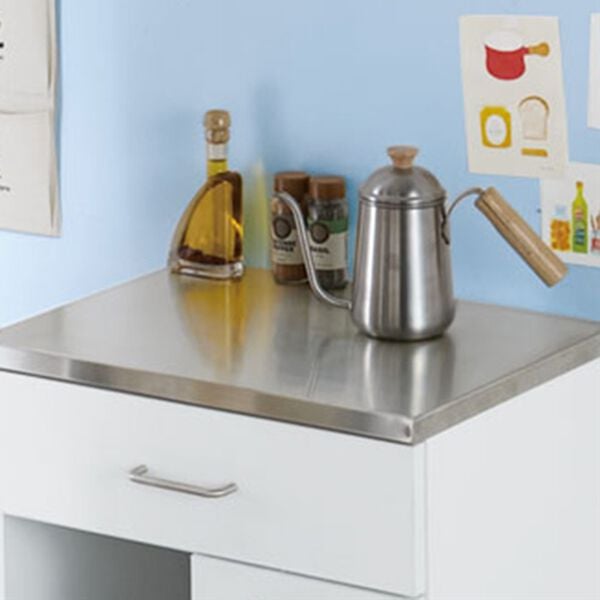 「完成品！ステンレス天板ダストボックス（リビング用品）」｜詳細画像