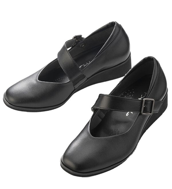 ルフラン（ルフラン）の「時見さんの５Ｅストラップパンプス（パンプス）」｜ブラック