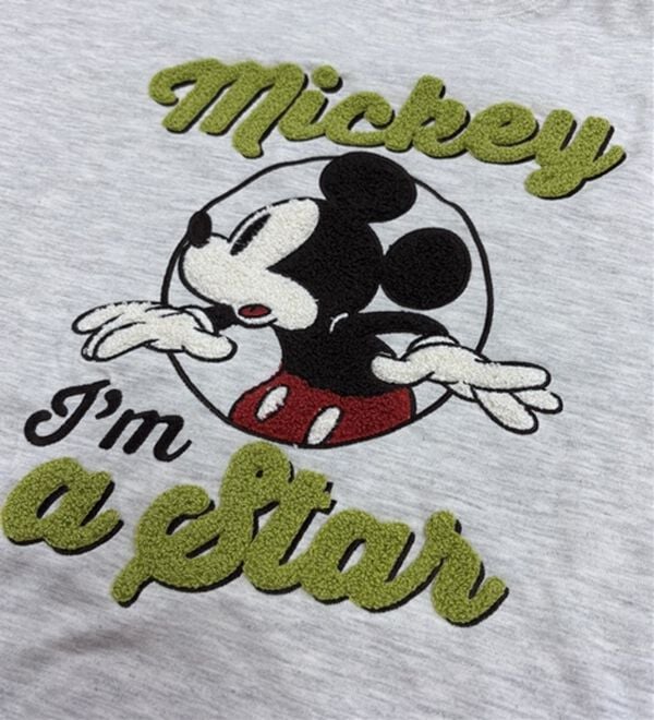 BELLUNA（ベルーナ）の「＜Ｄｉｓｎｅｙ＞【ミッキー】さがら刺しゅうワイドシルエットTシャツ（カットソー）」｜詳細画像