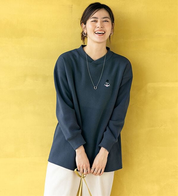 ルフラン（ルフラン）の「【ＨＡＰＰＹＦＡＣＥ】裏起毛トレーナー（トレーナー・スウェット）」｜詳細画像