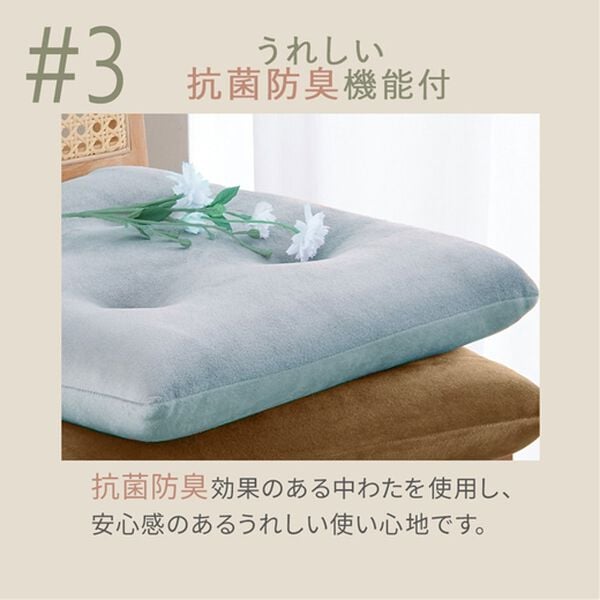 iellio（イエリオ）の「とろけるマイクロシートクッション２枚組＜抗菌防臭機能付＞（クッション・クッションカバー）」｜詳細画像