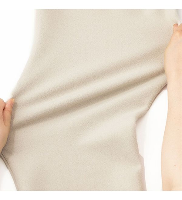 VINNO（ヴィノ）の「カットメルトンワイドストレートパンツ（フルレングスパンツ）」｜詳細画像