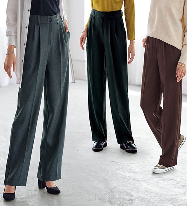 BELLUNA（ベルーナ）の「ビューティフルレングス脚長ワイドパンツ（フルレングスパンツ）」｜詳細画像