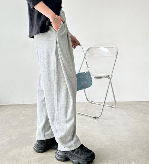 GeeRA（ジーラ）の「サイドタックイージースウェットパンツ（フルレングスパンツ）」｜詳細画像