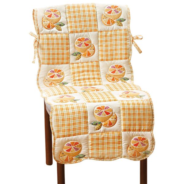 「パッチワーク調キルトチェアカバー　２枚組（ソファーカバー）」｜詳細画像