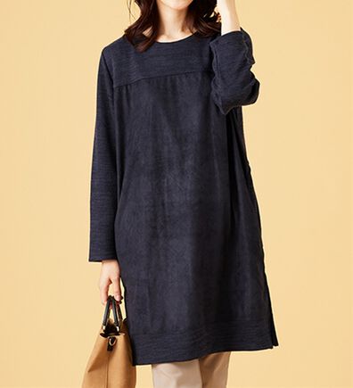 BELLUNA（ベルーナ）の「【Ｌａｇｒｉｌｕａ】異素材切替キルトステッチ風チュニック（チュニック）」