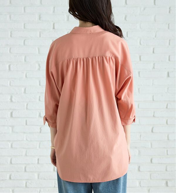 BELLUNA（ベルーナ）の「【吸水速乾】イージーケア！袖リボンシャツチュニック（チュニック）」｜詳細画像