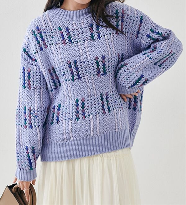 RANAN（ラナン）の「カラフルニットプルオーバー（ニット・セーター）」｜詳細画像