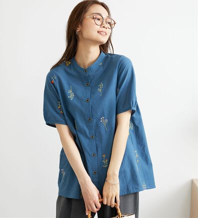 BELLUNA（ベルーナ）の「【Ｌａｇｒｉｌｕａ】花柄刺しゅうデザインチュニック（チュニック）」