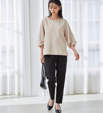 RANAN（ラナン）の「楽ちんキレイ！美人セットアップ（ブラウススーツ）」