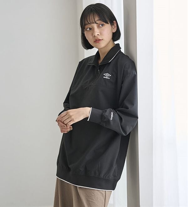 BELLUNA（ベルーナ）の「＜ｕｍｂｒｏ＞ハーフジッププルオーバー（カットソー）」｜詳細画像