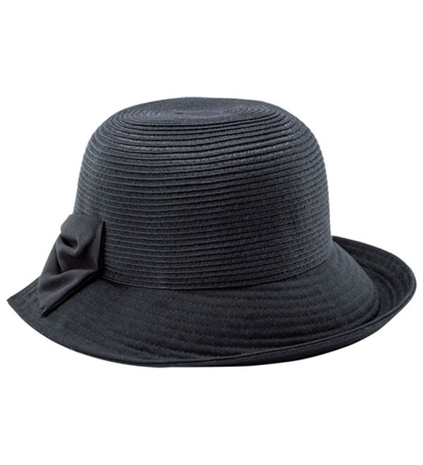 BELLUNA（ベルーナ）の「洗える！ブレード　コンビクロッシェ（帽子）」｜ブラック