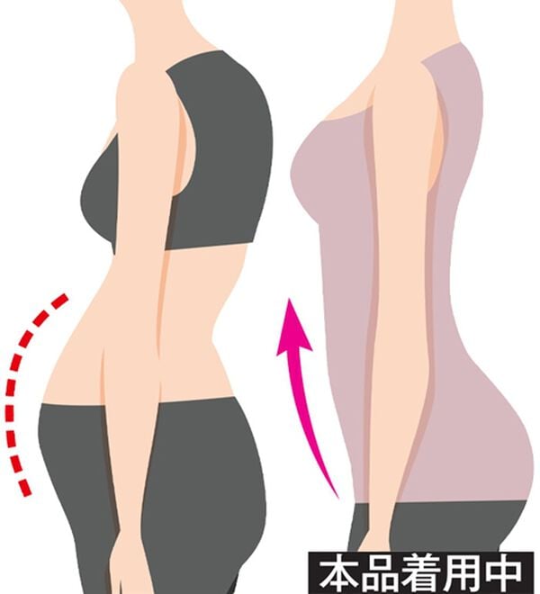 「【２枚組】整体師監修！骨盤サポートシェイパー同色２枚組（ボディスーツ・シェイパー）」｜詳細画像