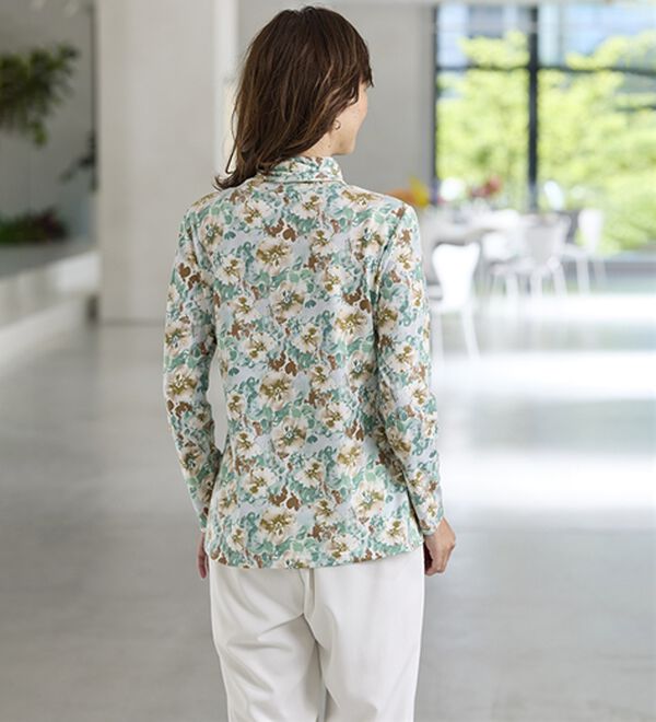 BELLUNA（ベルーナ）の「テンセル（ＴＭ）繊維・コットンプリントプルオーバー（カットソー）」｜詳細画像